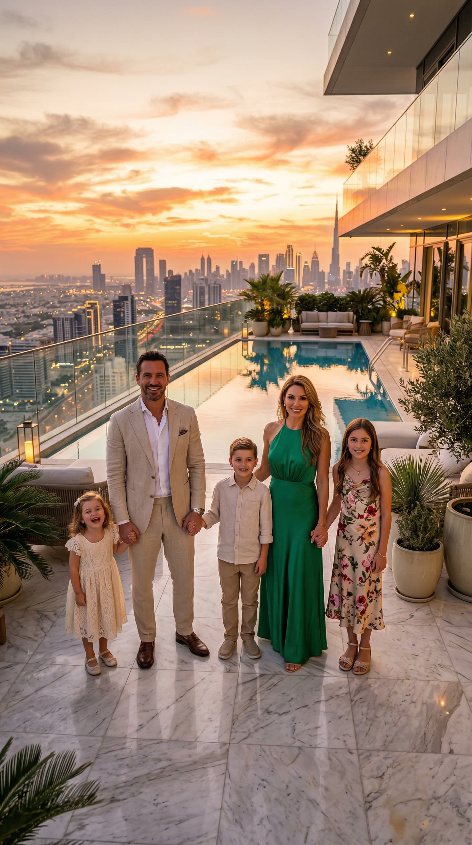 AI manken örneği — Aile çekimi