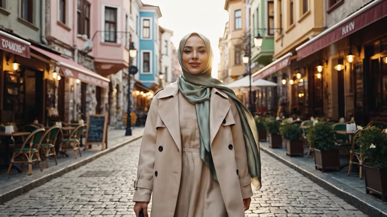 Tesettür Giyim için AI Manken Çekimi